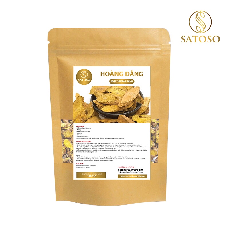 Hoàng đằng khô thượng hạng giúp thanh nhiệt SATOSO 1kg SA61