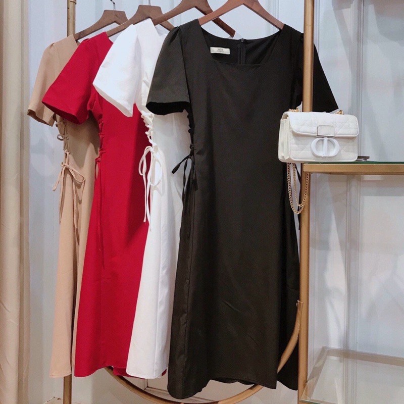 Đầm suông🌷Hình thật 100% 🌷Đầm suông đan chéo dây | BigBuy360 - bigbuy360.vn