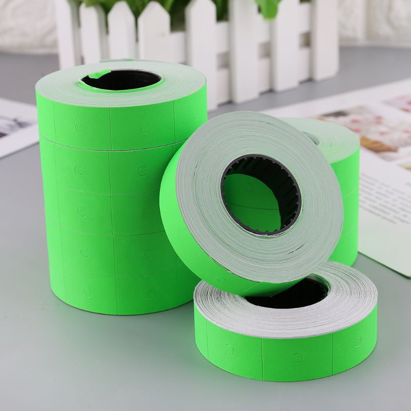 Bộ 10 Cuộn 5000 Miếng Dán Đánh Dấu Hai Hàng Nhiều Màu Sắc