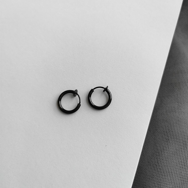 Khuyên Tai Kim Loại Cá Tính Phong Cách Hip-Hop