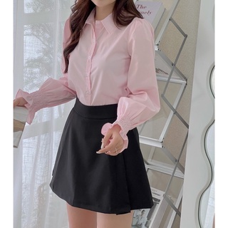 Áo sơ mi hồng nhạt