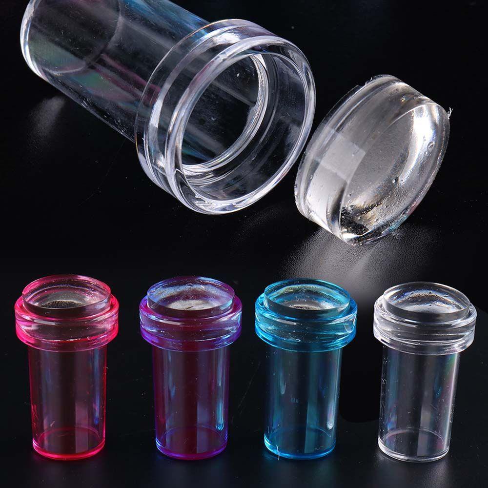 Bộ Con Dấu Silicone Trong Suốt Tái Sử Dụng Được Kèm Dụng Cụ Cạo Sơn Móng Tay