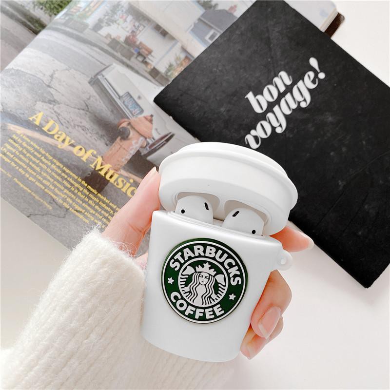 Vỏ bảo vệ tai nghe i11,i12,Airpod 1,2/Pro Hình Starbucks Trắng - Ốp Đựng Tai Nghe bluetooth airpods