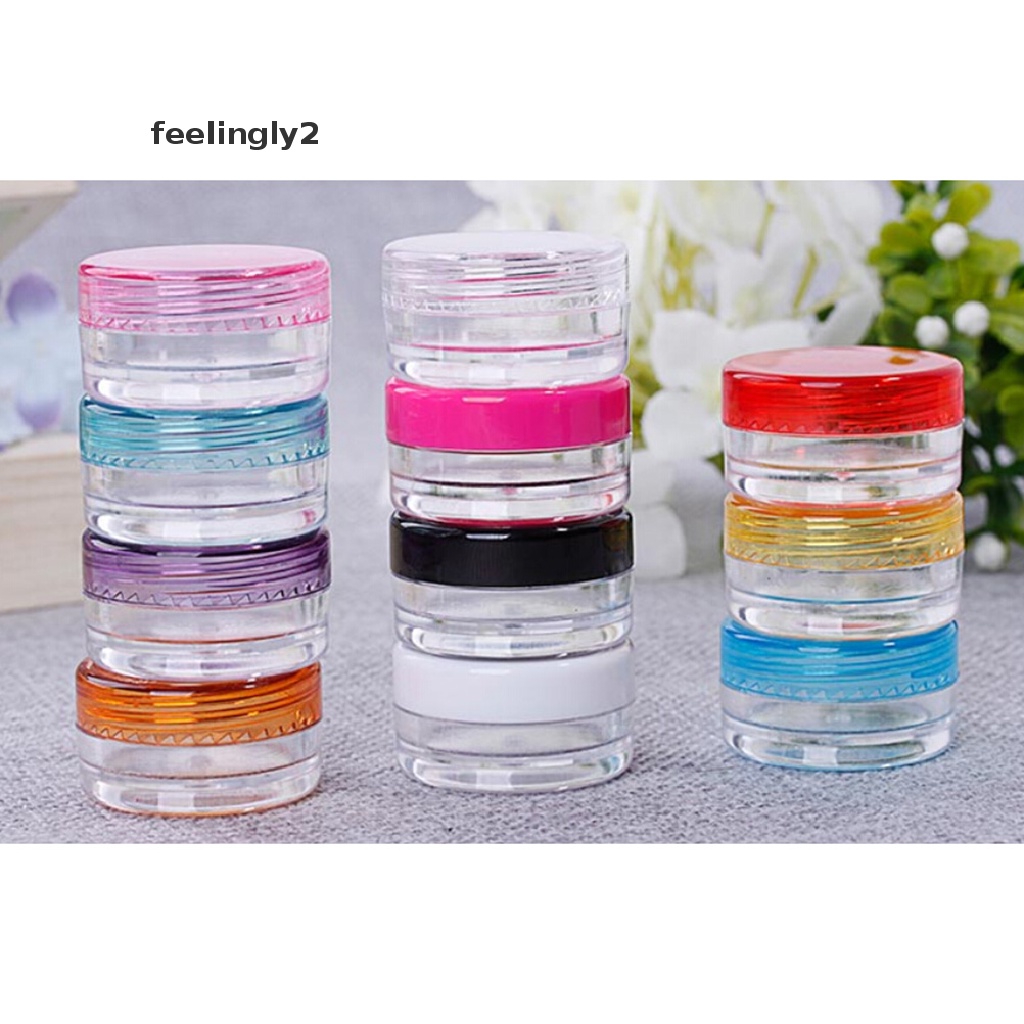 [Hàng mới về] Set 10 lọ rỗng chiết mỹ phẩm 5ml tiện lợi