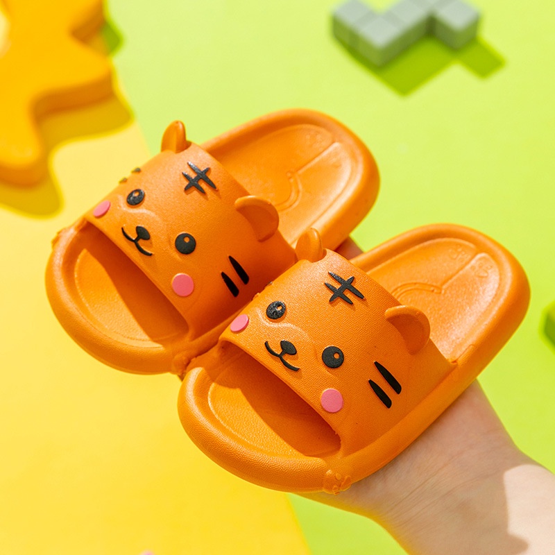 Dép lê bé trai bé gái hình con hổ dễ thương, đế chống trượt -TD24