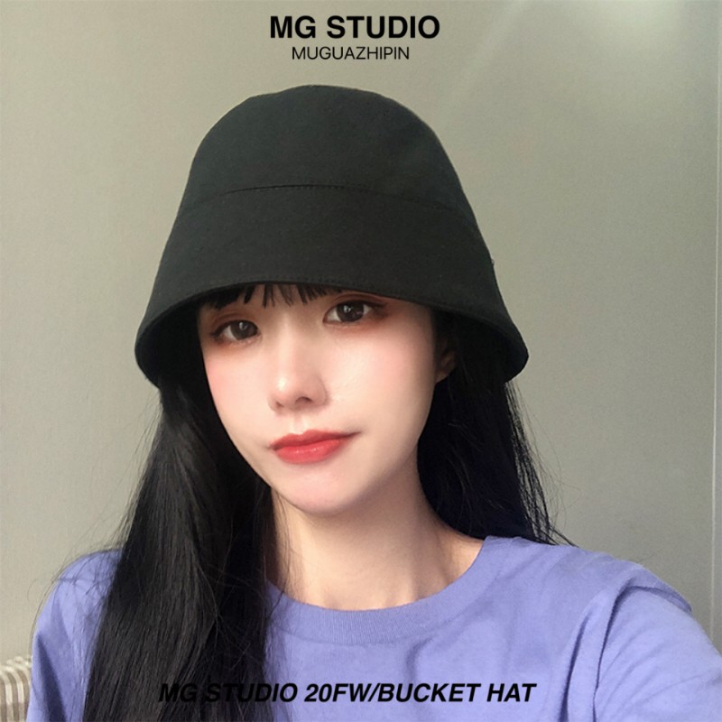 Mũ xô MG STUDIO thiết kế màu đen thời trang cá tính