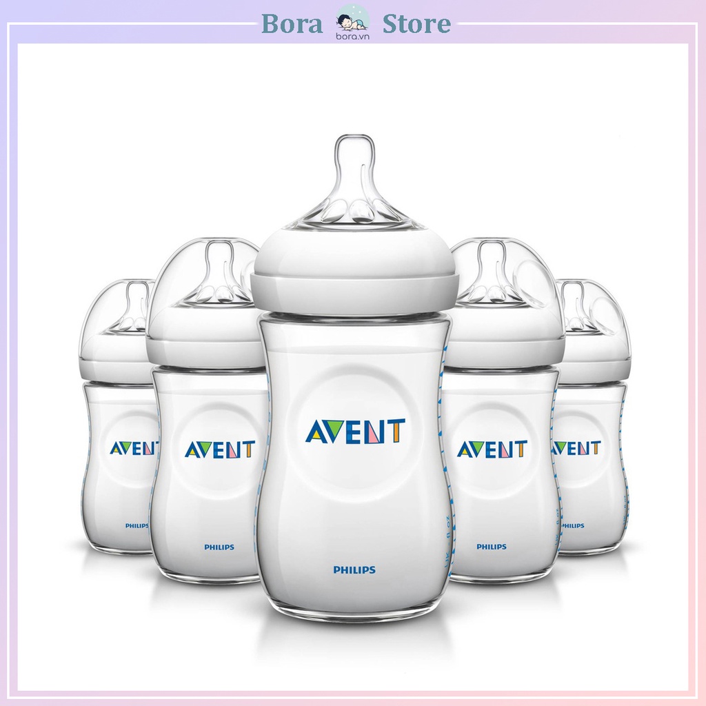 Bình sữa Avent Natural 125 260 330ml Được chọn núm 0 - YCam kết chính hãng