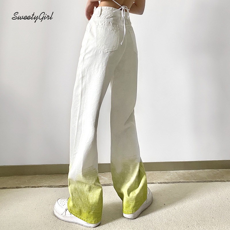 Quần Jean Dài Lưng Cao Dáng Ôm Màu Sắc Trơn Thời Trang Cho Nữ