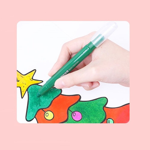 [Ship hỏa tốc] Bút sáp vặn màu nước có kèm cọ Silky Crayon - CHENQI HL9512 - HL9518 - HL9524 - ByLy Store