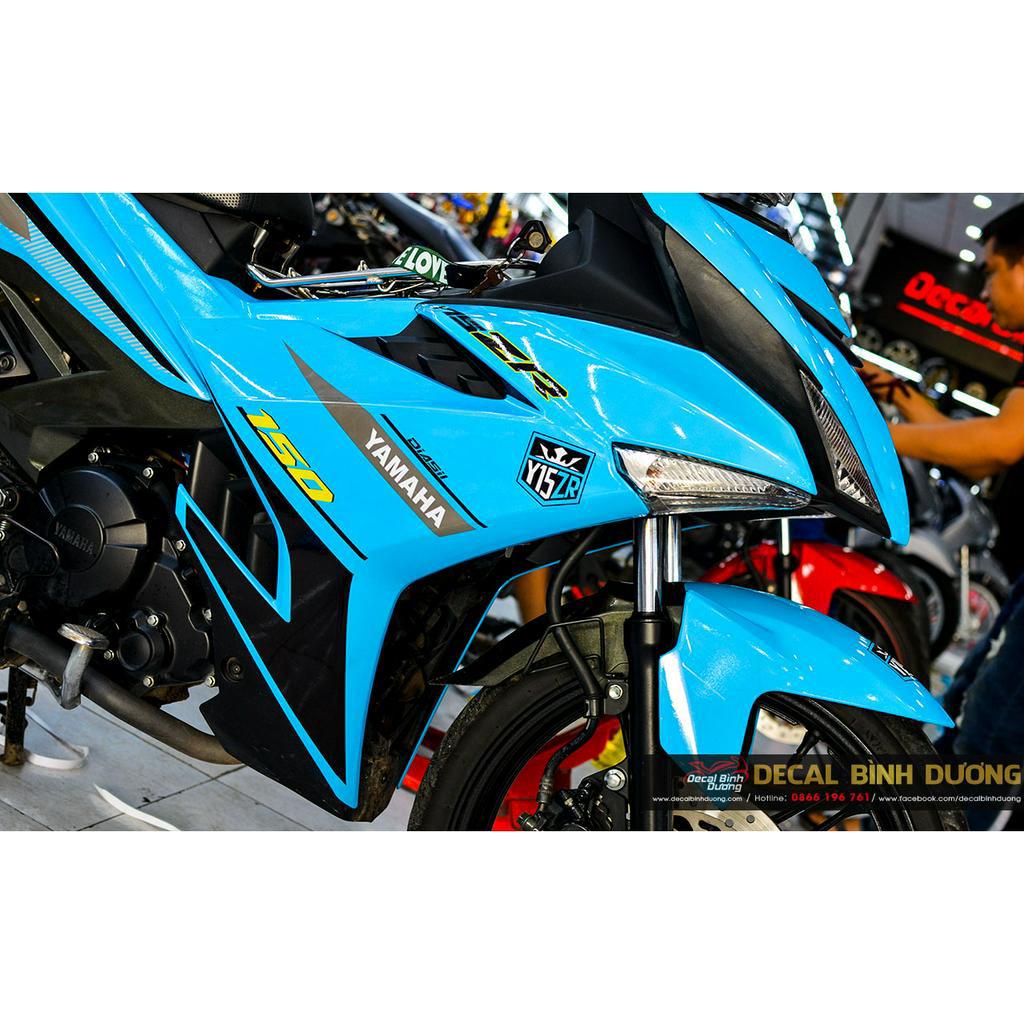 Tem Xe Máy - Decal Trùm Exciter 150 Y15ZR Xanh Ngọc Cực Chất