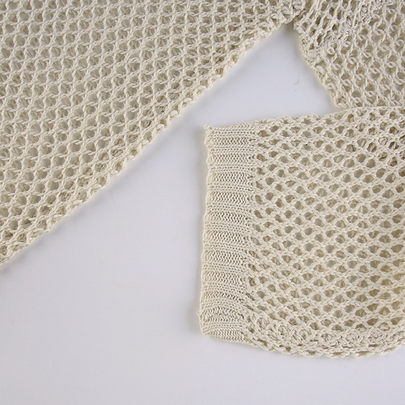 Áo Sweater Dệt Kim Tay Dài Dáng Rộng Cổ Tròn Hở Vai Kiểu Retro Thời Trang Mùa Hè