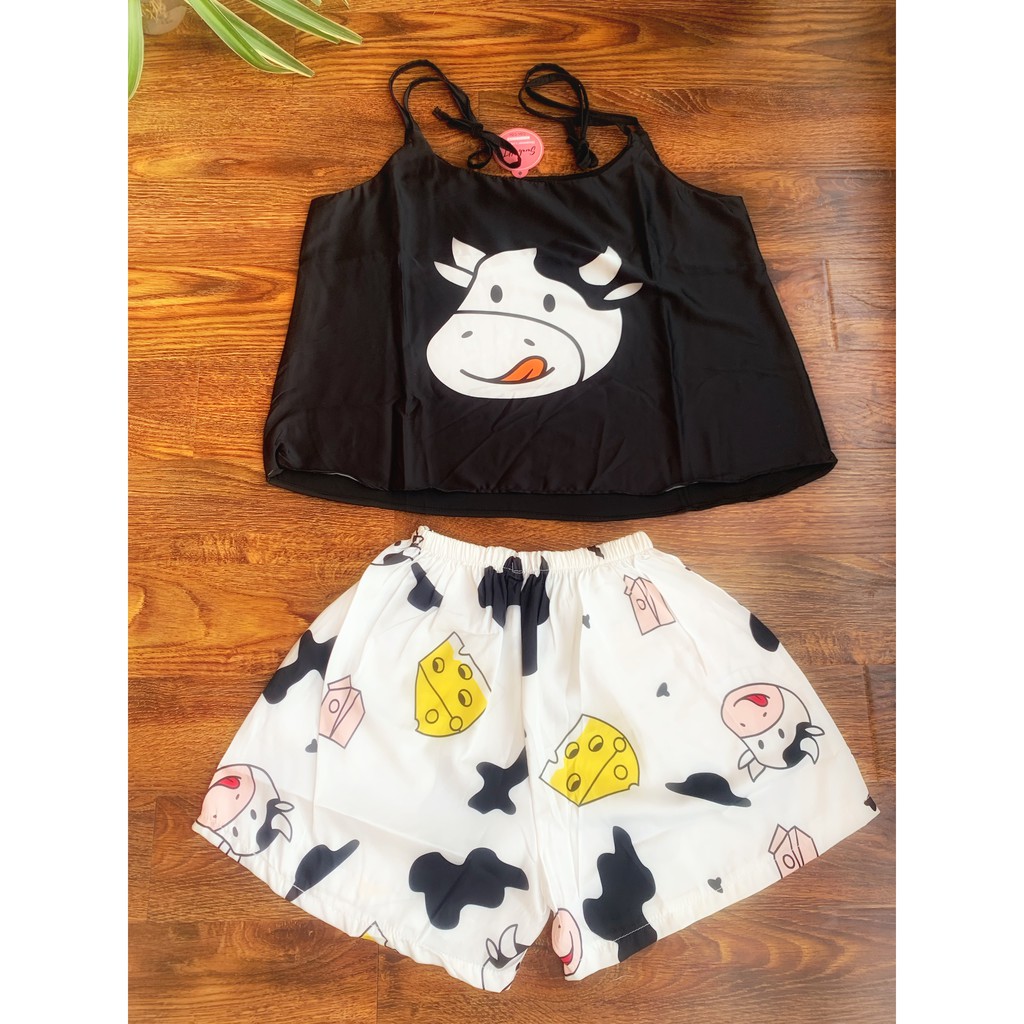 Bộ đồ ngủ nữ lụa, bộ ngủ nữ mùa hè chất liệu lụa latin mặc cực mát, quần áo ngủ nhà Sam