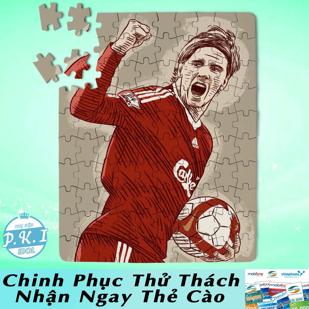 HÀNG XUẤT KHẨU - Tranh Ghép Hình Fernando Torres - Sát Thủ El Niño 1 Thời / Tặng Thẻ Cào Cho Khách Ghép Thành Công