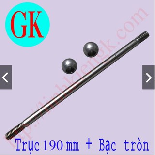 Trục quạt và bạc 8mm dài 19cm