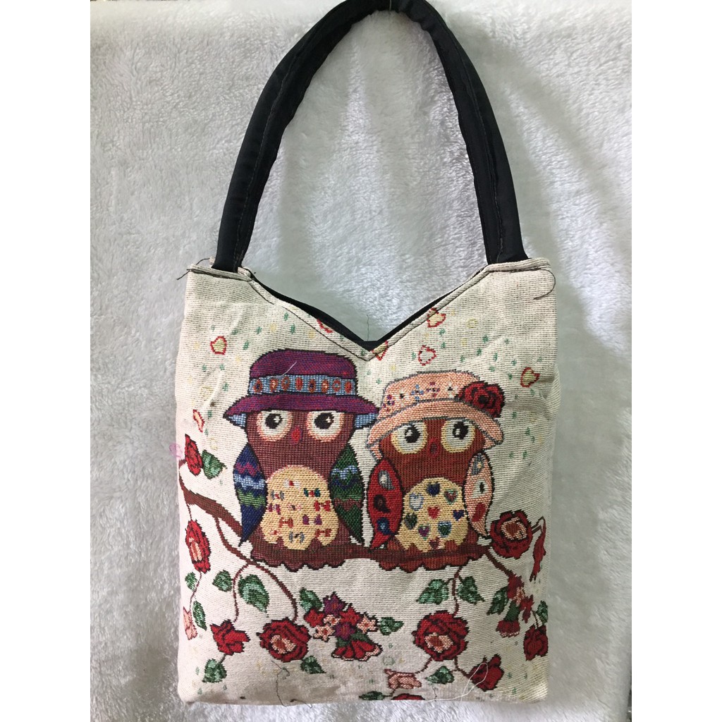 Túi miệng tim họa tiết thổ cẩm - Quý khách xem kỹ mô tả để chọn mã và màu