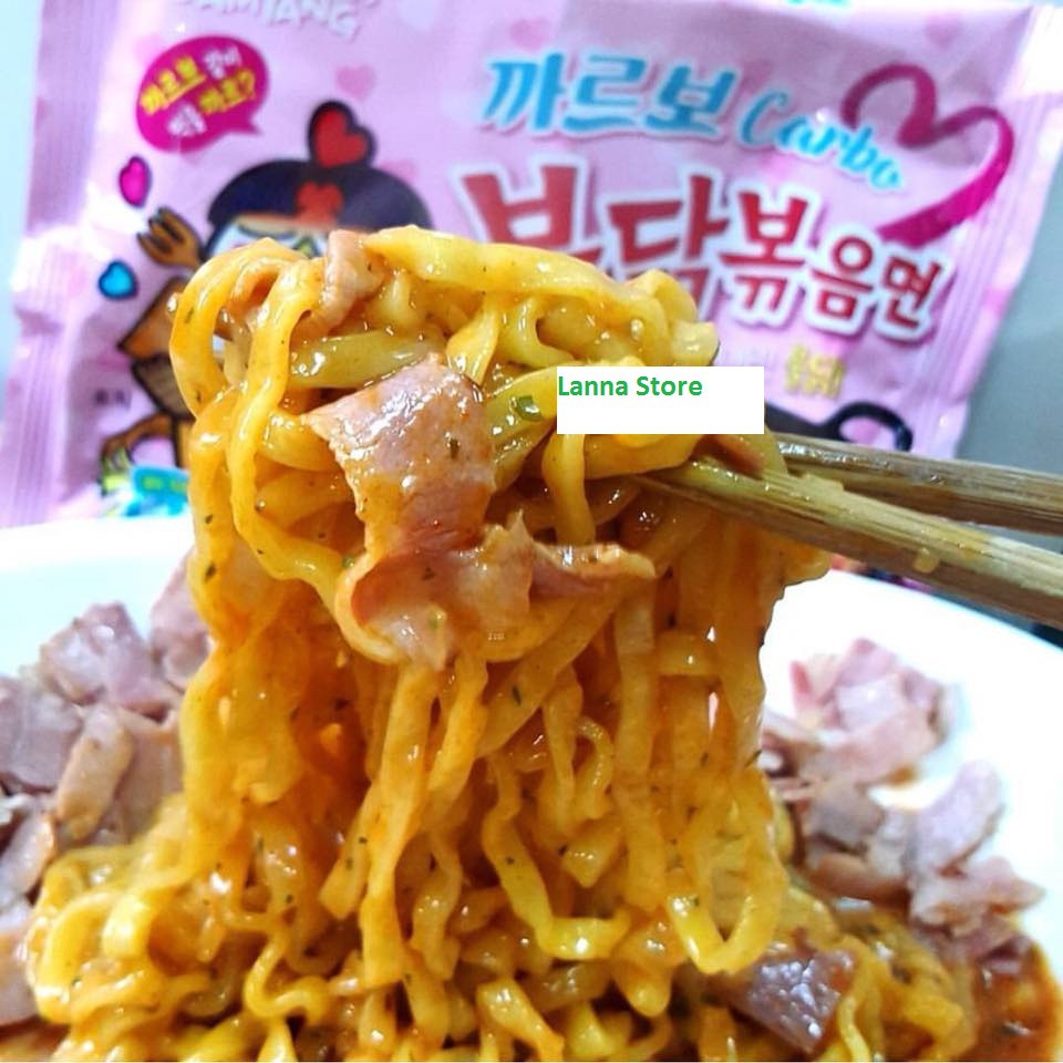MÌ HỒNG SAMYANG vị Carbonara - Hàn Quốc.