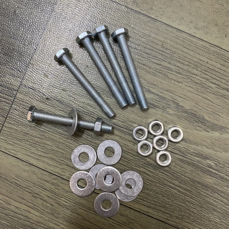 10 bộ Bulong Bu lông mạ kẽm M6 các size