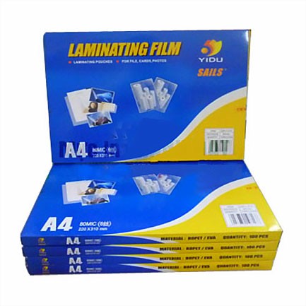 Giấy ép plastic A4/Nhựa ép plastic A4 Yidu chính hãng (hộp 100 tờ)