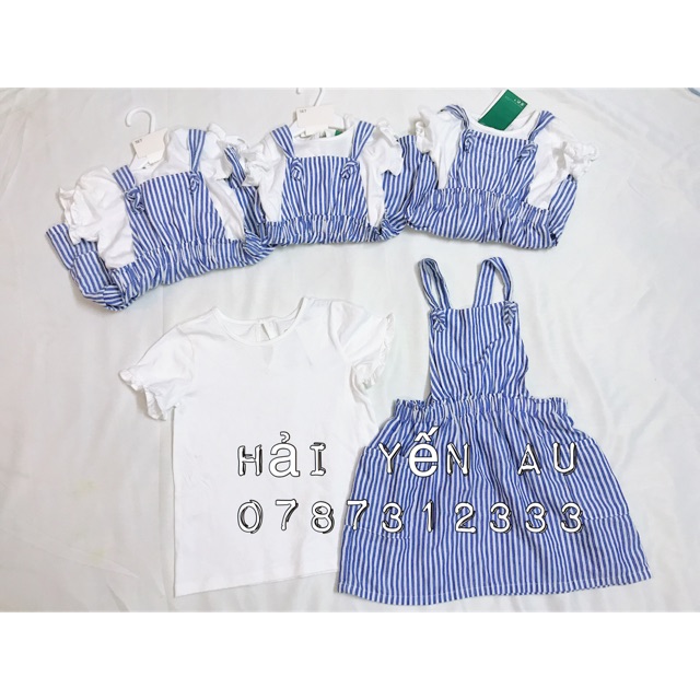 Set váy kẻ H&m