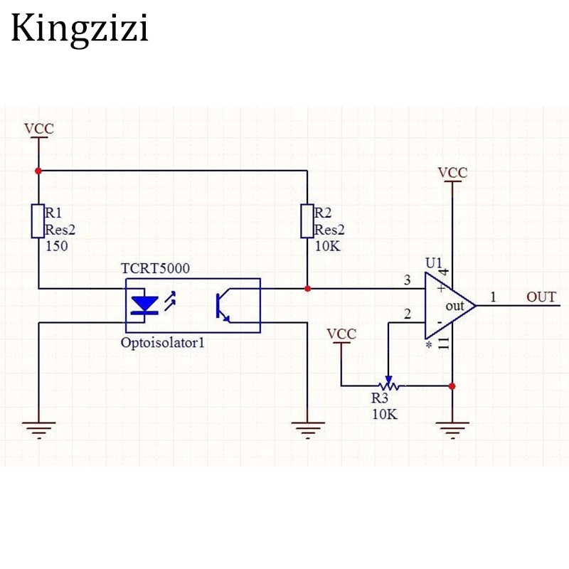 Set 10 công tắc cảm biến quang điện hồng ngoại phản xạ TCRT5000L TCRT5000 chất lượng cao
