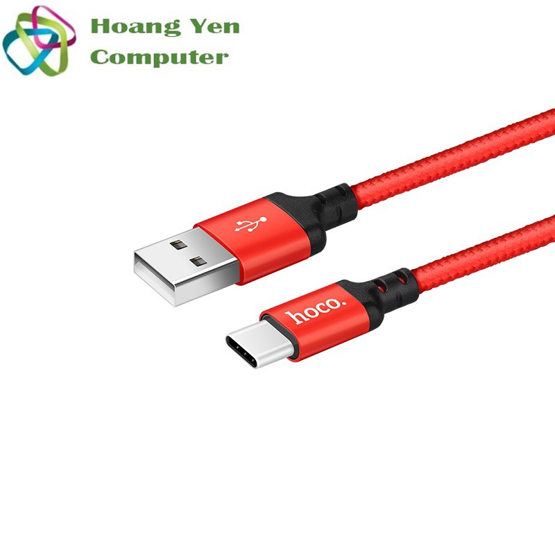 Cáp Sạc Nhanh TYPE C Hoco X14 Cho Android Dây Dù 1M Chống Đứt - BH 3 Tháng 1 Đổi 1 (MÀU SẮC NGẪU NHIÊN)