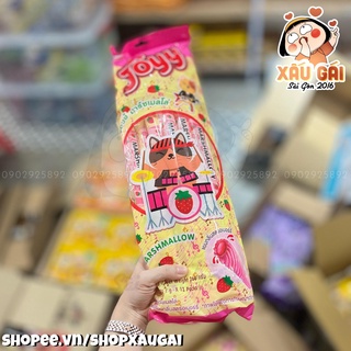 Kẹo xốp xoắn sắc màu nhân siro marshmallow first joyy thái lan