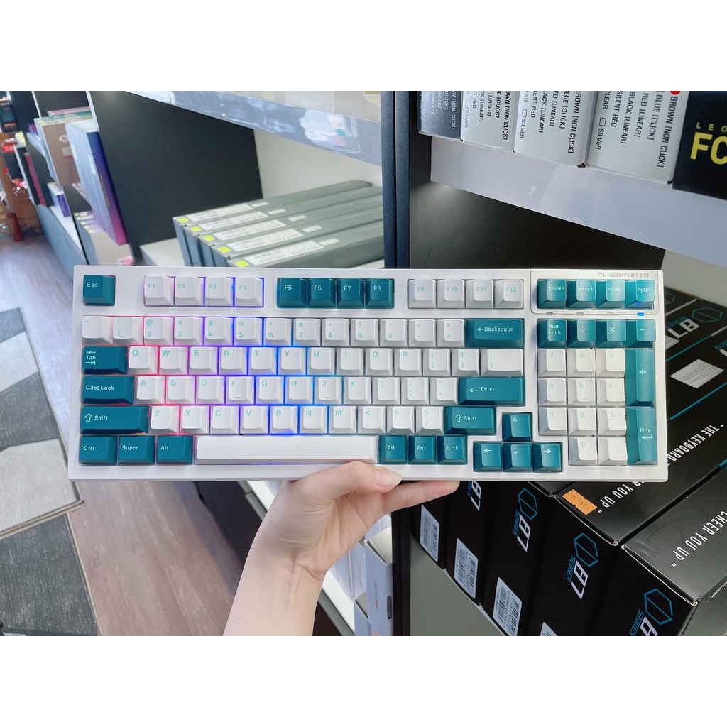Bàn phím cơ FL-Esports FL980 CPM Cool Mint