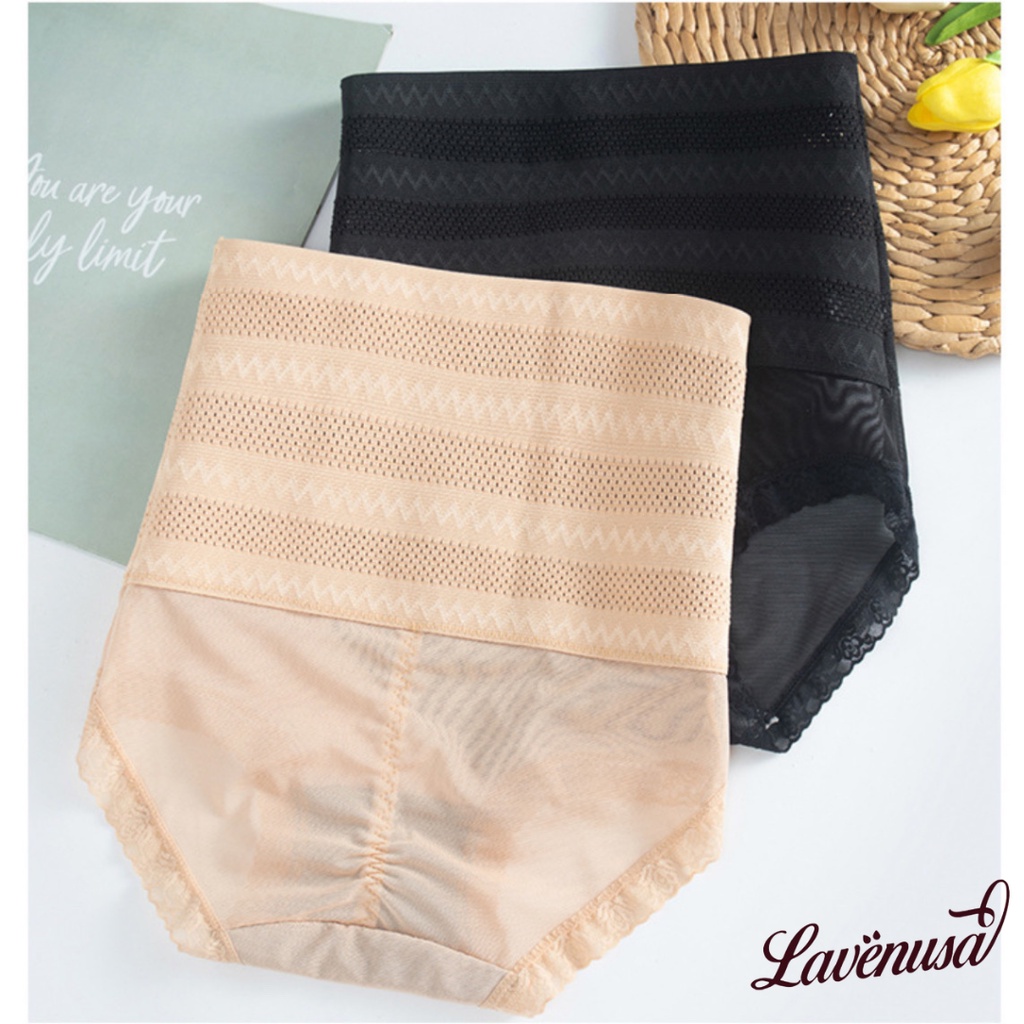 Quần lót nữ cạp cao gen bụng giúp eo thon thoáng khí thoải mái LAVENUSA QL105