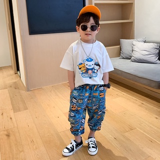 Bộ Quần Áo Thể Thao Mùa Hè Phong Cách Hàn Quốc Hàng Mới Dành Cho Bé Trai