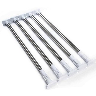 90-160CM (395g) Thanh treo rèm phòng tắm cao cấp - không cần khoan tường