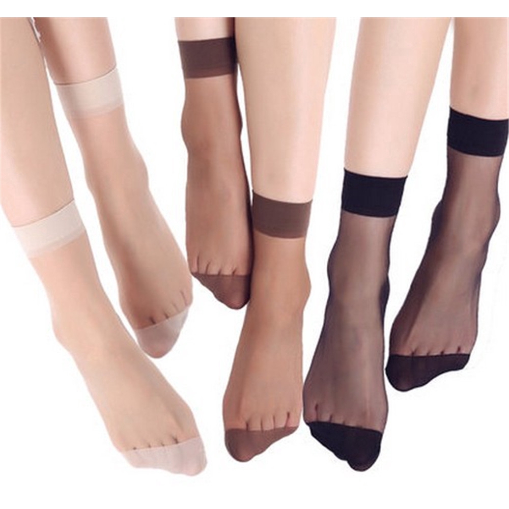 10 Đôi Vớ Trong Suốt Siêu Mỏng Thời Trang Cho Nữ