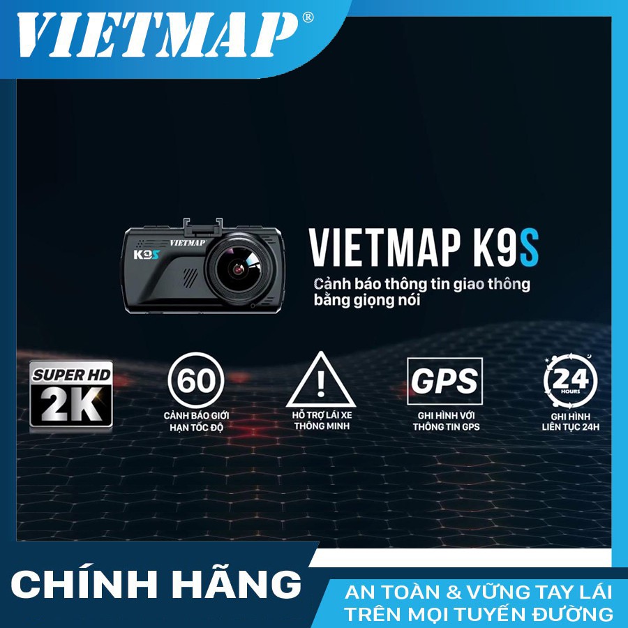 Camera hành trình Vietmap K9S + thẻ nhớ 32GB Class 10 | BigBuy360 - bigbuy360.vn