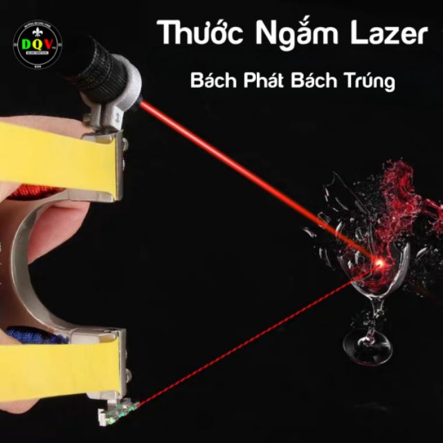 Combo 3 loại Ná cao su nguyên khối Inox có đèn Lazer chiếu đâu trúng đó