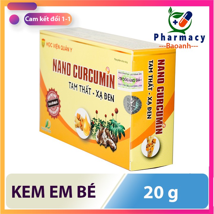 Nano Curcumin Tam Thất Xạ Đen Học viện Quân Y