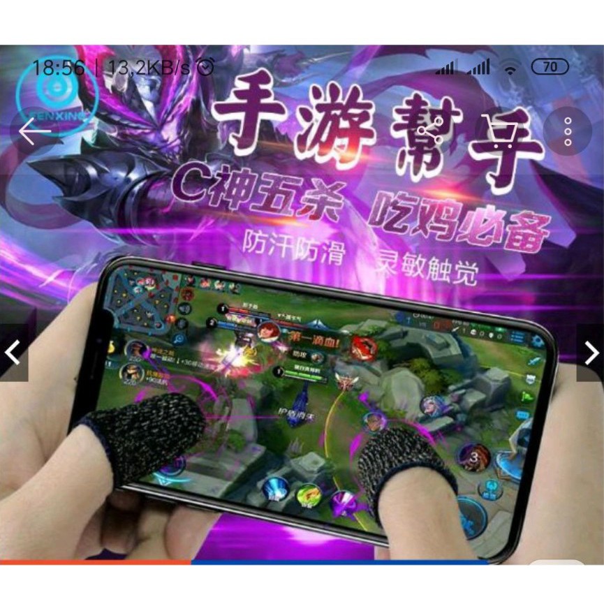 Tất Ngón Tay chống mồ hôi Chuyên Dụng Chơi Game Mobile