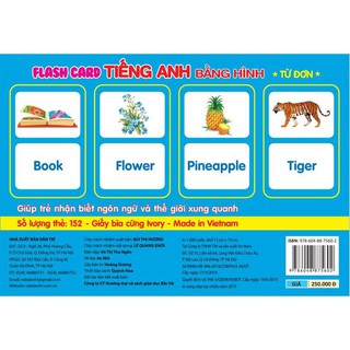 Flashcard Glenn Doman - Tiếng Anh Bằng Hình - Từ Đơn