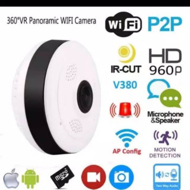 Camera 3d Ip Mắt Cá 360 Độ V380