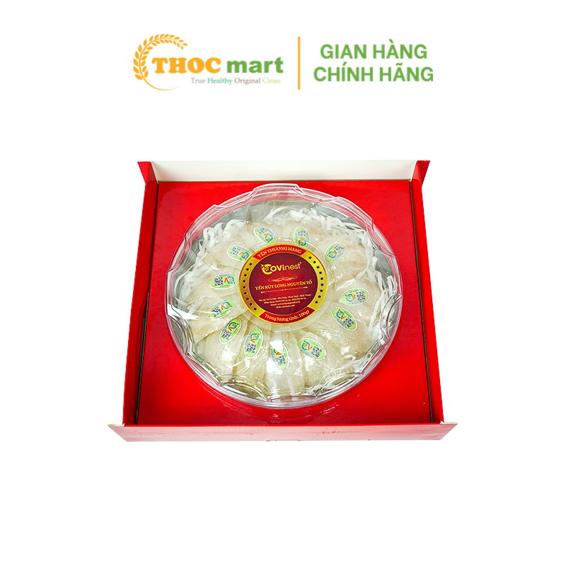 Yến Sào Covinest sạch lông nguyên tổ thượng hạng đặc sản vùng biển Phan Thiết (100g)