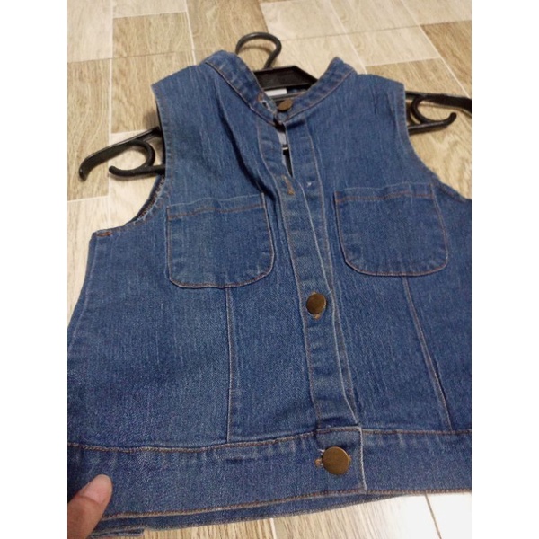 Áo jean croptop quảng châu