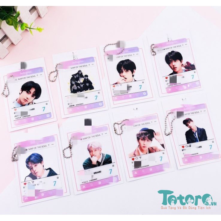 Móc khóa Instagram BTS MAP OF THE SOUL 7
