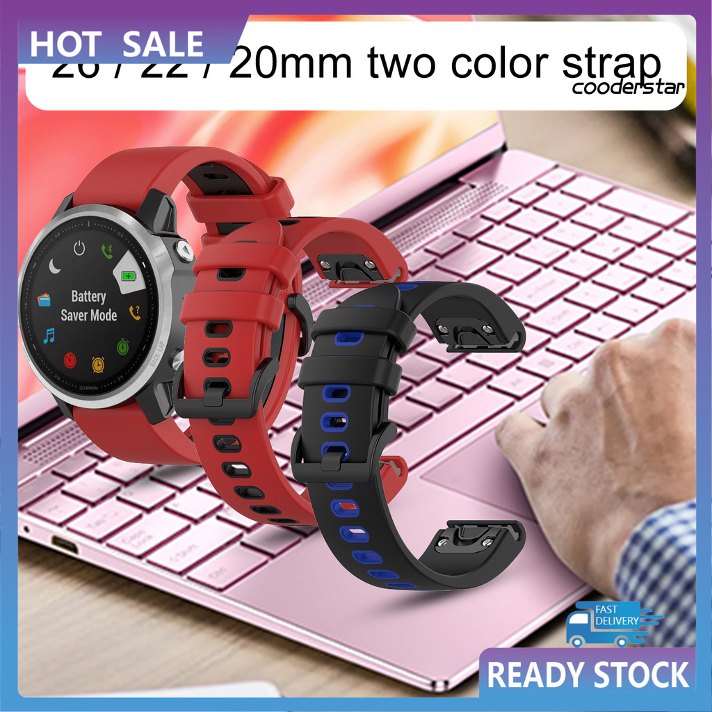 Dây Đồng Hồ Bằng Silicone Mềm Mại 20 / 22 / 26mm Cho Garmin Fenix 6 / 6s / 6x