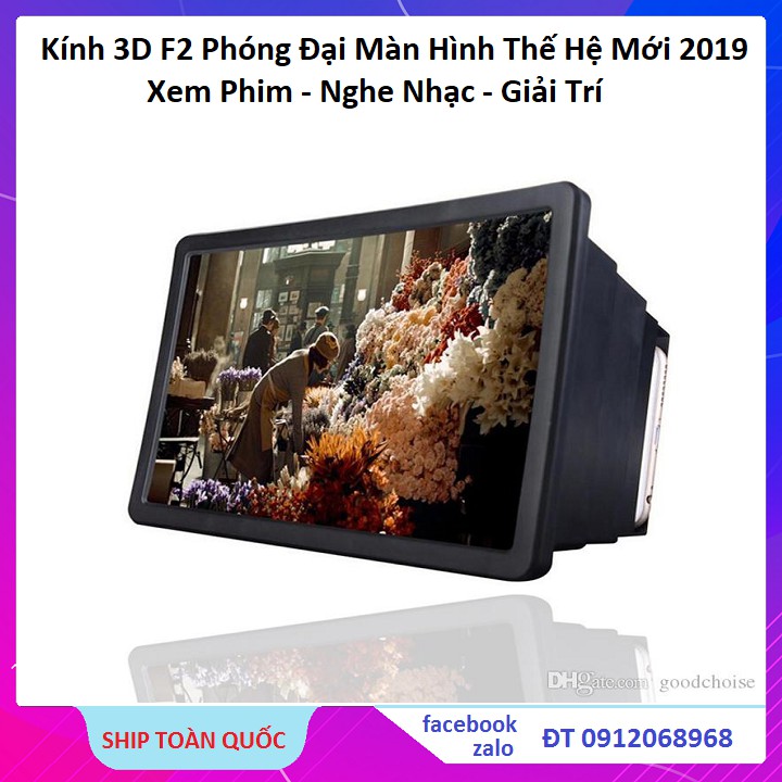 Kính Xem Phim, Kính Phóng Đại 3D Thế Hệ Mới F2 Thiết Bị Phóng Đại Màn Hình Hỗ Trợ Xem Phim Thế Hệ Mới