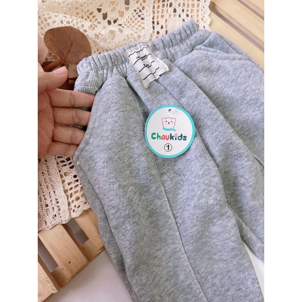Quần nỉ bông ấm cho bé trai, bé gái