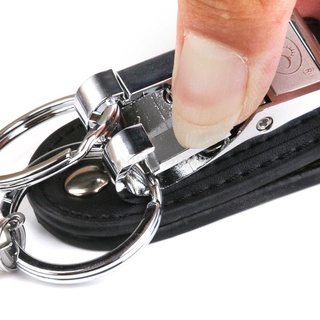 Móc Khóa Màu Bạc Chất Liệu Da Cao Cấp