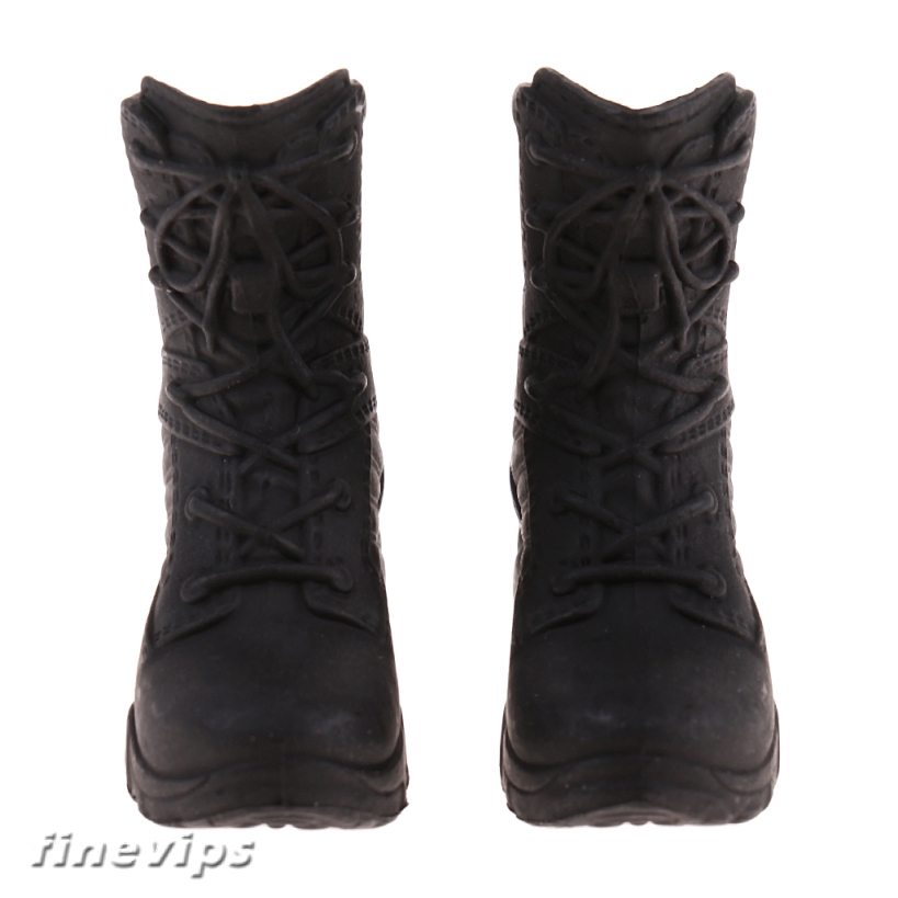 [FINEVIPS] 1/6 Scale Military Shoes Combat Boots Tactical Boots for 12" Phicen Figures