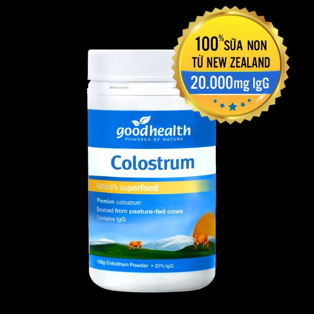 Sữa non Goodhealth Colostrum nguyên chất 100% chính hãng New Zealand (100g)