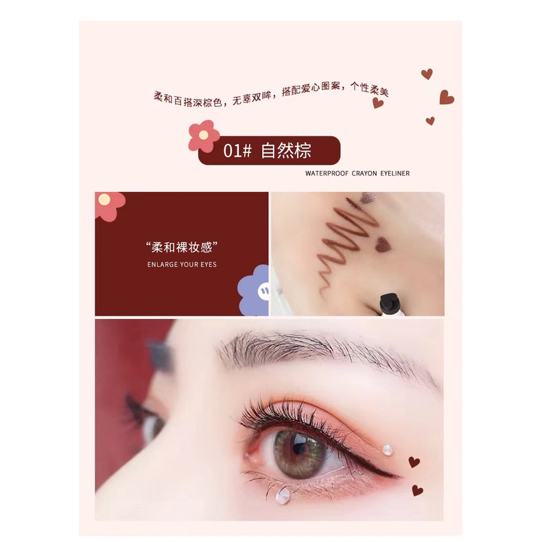 Bút Kẻ Mắt Dạng Lỏng Hai Đầu Chống Thấm Nước Nhanh Khô Không Bị Nhòe Nhiều Màu Sắc