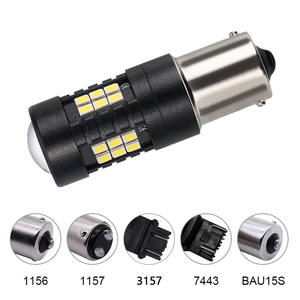 UNI-SHINE Bóng Đèn Led Phanh Xe Hơi P21W 1156 Ba15S 1200lm R5W 3030 12v 24v