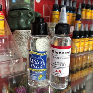 Cặp đôi nước pha mực Witch hazel 100ml và glycerol 60ml