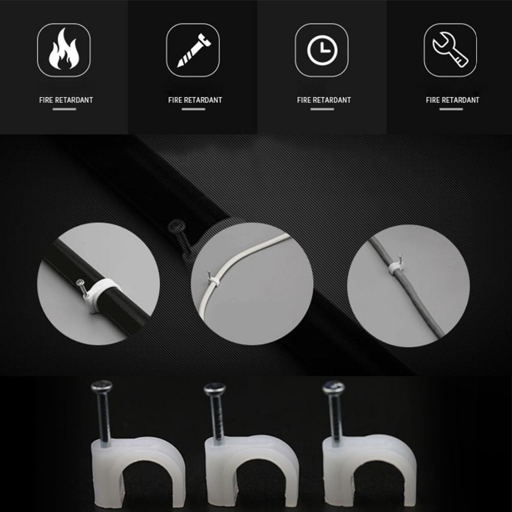 Kẹp Giữ Dây Cáp Hình Tròn Bằng Nhựa Chuyên Dụng